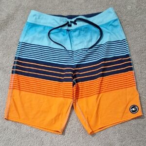 O'Neill Blue and Orange Board Shorts